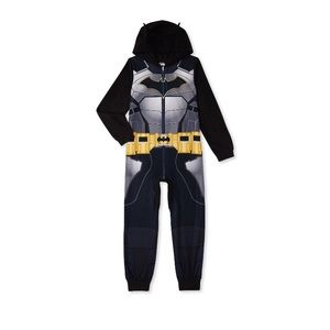 BATMAN DC Costume Pajamas Blanket Sleeper w/ Hood NWT Boys or Girls Sz. 4-5